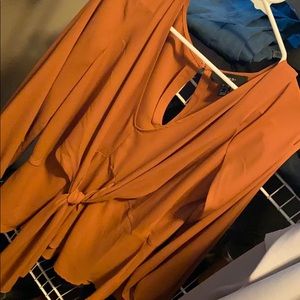 Forever 21 plus size 0x rust top